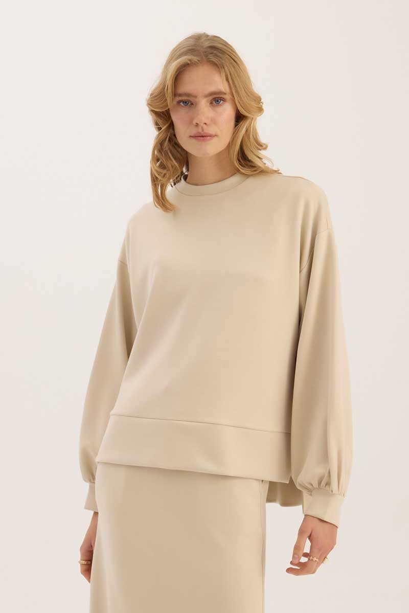 Balon Kollu Sweatshirt